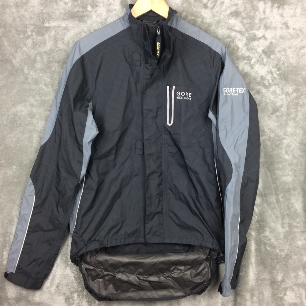 Gore Bike Wear GORE-TEX Paclite Cycling Jacket Mens Medium Black Waterproof